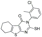 3-(3-CHLORO-2-METHYL-PHENYL)-2-MERCAPTO-5,6,7,8-TETRAHYDRO-3H-BENZO[4,5]THIENO[2,3-D]PYRIMIDIN-4-ONE 结构式