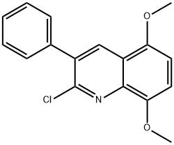 2-CHLORO-5,8-DIMETHOXY-3-PHENYLQUINOLINE 结构式