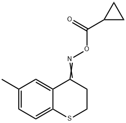 4-([(CYCLOPROPYLCARBONYL)OXY]IMINO)-6-METHYLTHIOCHROMANE 结构式