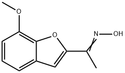 1-(7-METHOXY-1-BENZOFURAN-2-YL)-1-ETHANONE OXIME 结构式