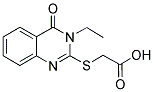 (3-ETHYL-4-OXO-3,4-DIHYDRO-QUINAZOLIN-2-YLSULFANYL)-ACETIC ACID 结构式