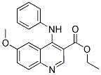 ETHYL 4-ANILINO-6-METHOXY-3-QUINOLINECARBOXYLATE 结构式