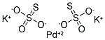 硫代硫酸钯(II)钾单水合物 结构式