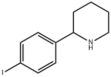 2-(4-碘苯基)哌啶 结构式