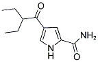 4-(2-ETHYLBUTANOYL)-1H-PYRROLE-2-CARBOXAMIDE 结构式
