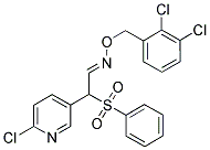 2-(6-CHLORO-3-PYRIDINYL)-2-(PHENYLSULFONYL)ACETALDEHYDE O-(2,3-DICHLOROBENZYL)OXIME 结构式