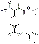 N-A-BOC-(4-N-CBZ-PIPERIDINYL) GLYCINE 结构式