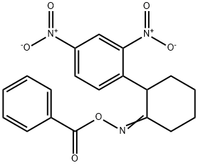 1-(2-[(Benzoyloxy)imino]cyclohexyl)-2,4-dinitrobenzene 结构式