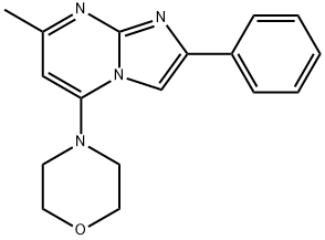7-METHYL-5-MORPHOLINO-2-PHENYLIMIDAZO[1,2-A]PYRIMIDINE 结构式