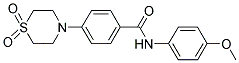 4-(1,1-DIOXO-1LAMBDA6,4-THIAZINAN-4-YL)-N-(4-METHOXYPHENYL)BENZENECARBOXAMIDE 结构式