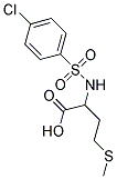 2-(4-CHLORO-BENZENESULFONYLAMINO)-4-METHYLSULFANYL-BUTYRIC ACID 结构式