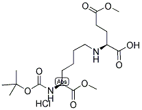 H-GLU(OME)-(BOC-LYS-OME) · HCL 结构式