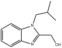 (1-异丁基-1H-苯并咪唑基-2-基)-甲醇 结构式