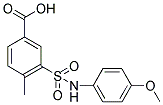 3-(4-METHOXY-PHENYLSULFAMOYL)-4-METHYL-BENZOIC ACID 结构式