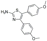 4,5-BIS(4-METHOXYPHENYL)-1,3-THIAZOL-2-AMINE 结构式