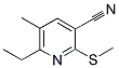 6-ETHYL-5-METHYL-2-(METHYLSULFANYL)NICOTINONITRILE 结构式