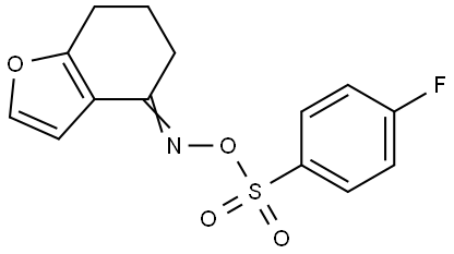 4-(([(4-Fluorophenyl)sulfonyl]oxy)imino)-6,7-dihydro-1-benzofuran 结构式