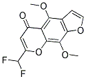 7-Difluoromethyl-4,9-dimethoxy-5H-furo-[3,2-g]-chromene-5-one 结构式