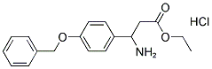 3-氨基-3-[4-(苄氧基)苯基]丙酸乙酯盐酸盐 结构式