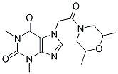 7-[2-(2,6-DIMETHYLMORPHOLIN-4-YL)-2-OXOETHYL]-1,3-DIMETHYL-3,7-DIHYDRO-1H-PURINE-2,6-DIONE 结构式