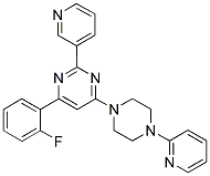 4-(2-FLUORO-PHENYL)-2-PYRIDIN-3-YL-6-(4-PYRIDIN-2-YL-PIPERAZIN-1-YL)-PYRIMIDINE 结构式