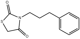 3-(3-Phenylpropyl)-1,3-thiazolane-2,4-dione 结构式