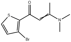 (E)-1-(3-BROMO-2-THIENYL)-3-(DIMETHYLAMINO)-2-BUTEN-1-ONE 结构式