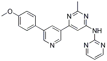 N-(6-[5-(4-METHOXYPHENYL)PYRIDIN-3-YL]-2-METHYLPYRIMIDIN-4-YL)PYRIMIDIN-2-AMINE 结构式