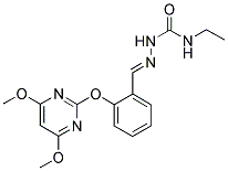 N-[1-AZA-2-[2-[(4,6-DIMETHOXYPYRIMIDIN-2-YL)OXY]PHENYL]ETHENYL]-N'-ETHYLUREA 结构式
