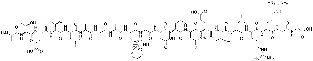 ATETLAGAWGDLWETLRRGG 结构式