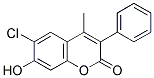6-CHLORO-7-HYDROXY-4-METHYL-3-PHENYLCOUMARIN 结构式