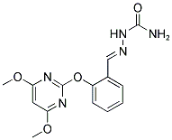 N-[1-AZA-2-[2-[(4,6-DIMETHOXYPYRIMIDIN-2-YL)OXY]PHENYL]ETHENYL]UREA 结构式