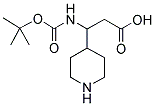 3-TERT-BUTOXYCARBONYLAMINO-3-PIPERIDIN-4-YL-PROPIONIC ACID 结构式