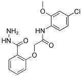 N-(4-CHLORO-2-METHOXY-PHENYL)-2-(2-HYDRAZINOCARBONYL-PHENOXY)-ACETAMIDE 结构式