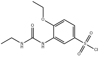 4-ETHOXY-3-(3-ETHYL-UREIDO)-BENZENESULFONYL CHLORIDE 结构式