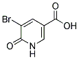 5-BROMO-6-OXO-1,6-DIHYDRO-3-PYRIDINECARBOXYLIC ACID 结构式