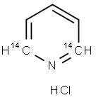 PYRIDINE HYDROCHLORIDE, [2,6-14C] 结构式