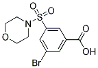 3-BROMO-5-(MORPHOLINE-4-SULFONYL)-BENZOIC ACID 结构式