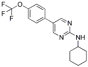 N-CYCLOHEXYL-5-[4-(TRIFLUOROMETHOXY)PHENYL]PYRIMIDIN-2-AMINE 结构式