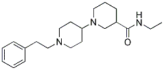 N-ETHYL-1-(1-(2-PHENYLETHYL)PIPERIDIN-4-YL)PIPERIDINE-3-CARBOXAMIDE 结构式