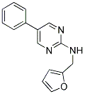 N-(2-FURYLMETHYL)-5-PHENYLPYRIMIDIN-2-AMINE 结构式