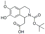 1-CARBOXYMETHYL-7-HYDROXY-6-METHOXY-3,4-DIHYDRO-1H-ISOQUINOLINE-2-CARBOXYLIC ACID TERT-BUTYL ESTER 结构式