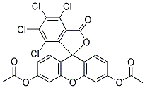 3',6-BIS(ACETYLOXY)-4,5,6, 7-TETRACHLORO-2',4',5',7'-SPIRO[ISOBENZOFURAN-1(3H), 9'-[9H]XANTHEN]-3-ONE 结构式