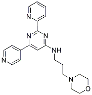 (3-MORPHOLIN-4-YL-PROPYL)-(6-PYRIDIN-4-YL-2-PYRIDIN-2-YL-PYRIMIDIN-4-YL)-AMINE 结构式