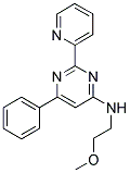 N-(2-METHOXYETHYL)-6-PHENYL-2-PYRIDIN-2-YLPYRIMIDIN-4-AMINE 结构式