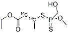 MALATHION MONOCARBOXYLIC ACID, [2,3-14C] 结构式