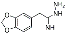 1,3-BENZODIOXOLE-5-ETHANIMIDIC ACID, HYDRAZIDE 结构式