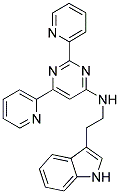 N-[2-(1H-INDOL-3-YL)ETHYL]-2,6-DIPYRIDIN-2-YLPYRIMIDIN-4-AMINE 结构式