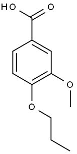 3-METHOXY-4-PROPOXY-BENZOIC ACID 结构式