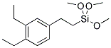 M,P-ETHYLPHENETHYLTRIMETHOXYSILANE 结构式